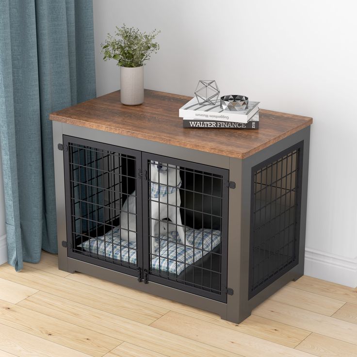 Side Cabinet Dog Crate – Modern Dog Furniture for Indoor Homes