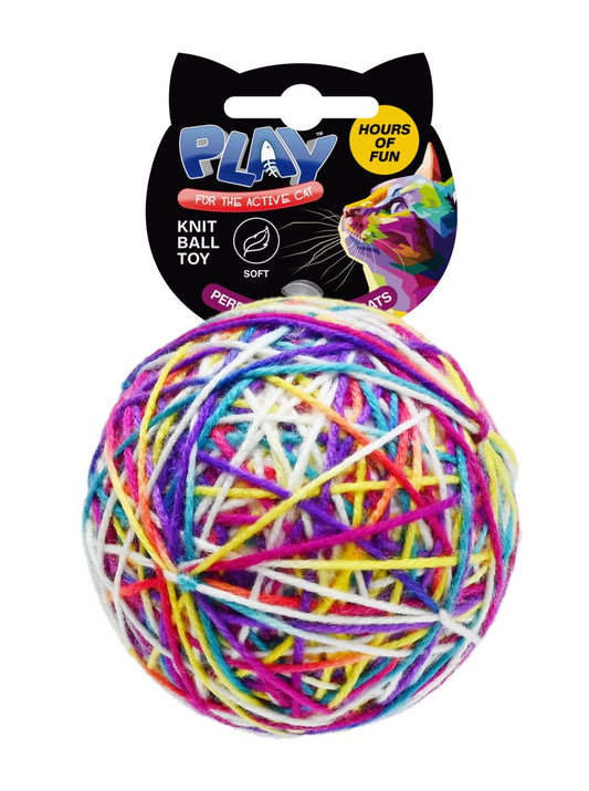 KITTEN BALL WITH BELL TOY 10CM