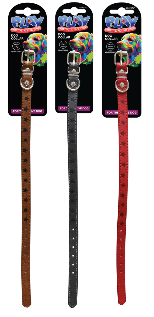 Dog Collar Small 1 x 32cm 3 Assorted Colours