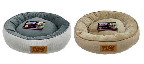 Fleece Pet Bed Round 55 x 15cm 2 Assorted Colours