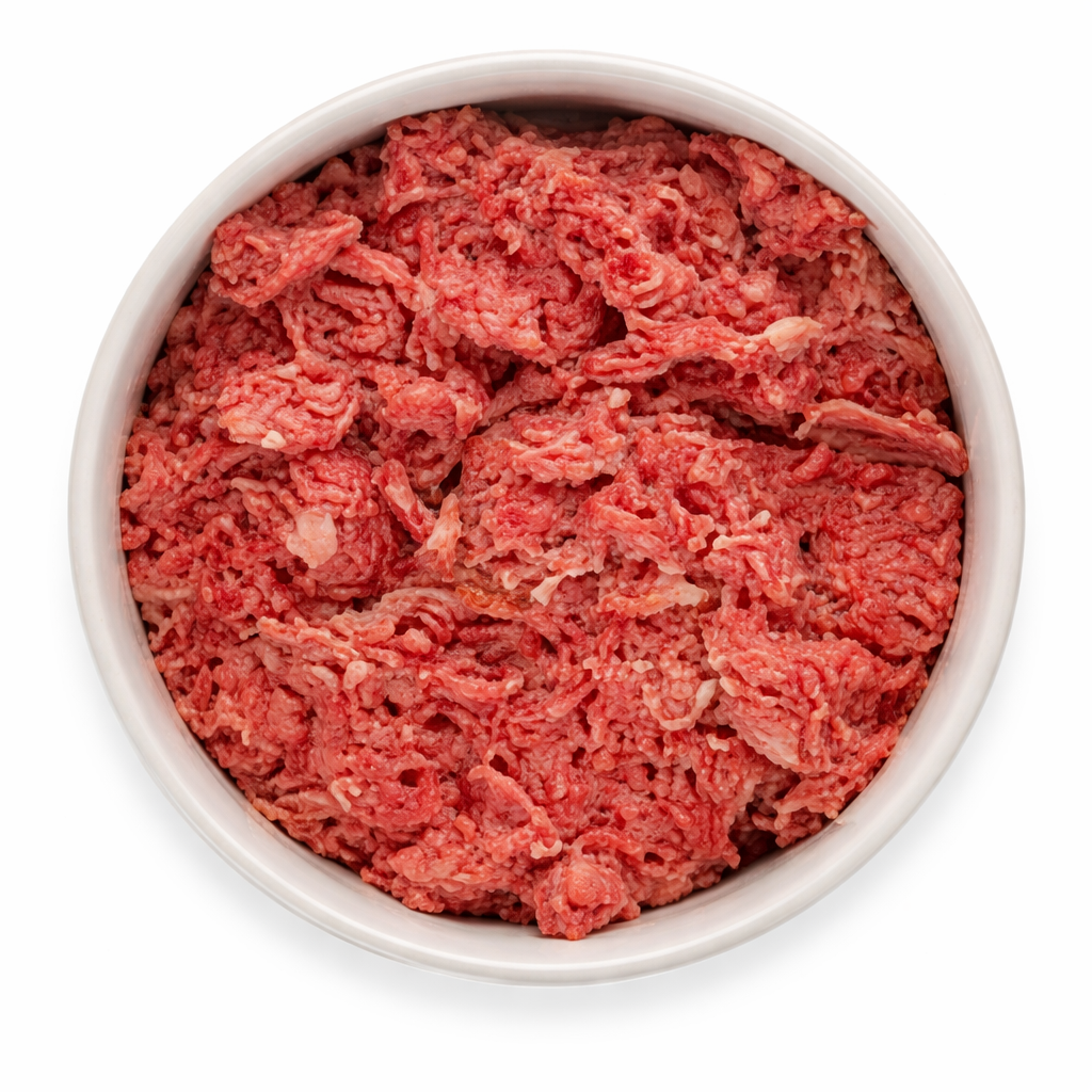fresh raw minced beef dog food Kampala high protein