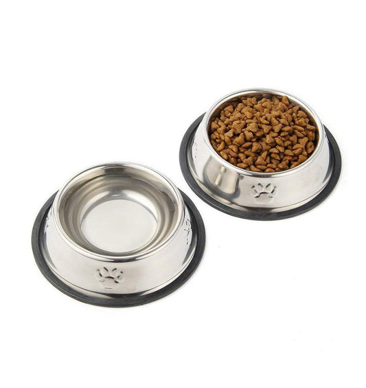 Qpey Stainless Steel Pet Food Bowl